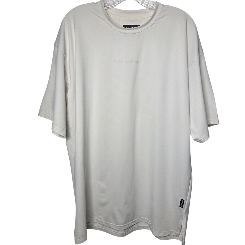 ASRV Relentless Pursuit Training Tee Off White Large DSG-0517 Performance Stains